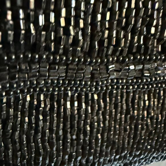 La Regale Embellished Beaded Chain Strap Evening Shoulder Bag Women's Black Form - Picture 4 of 9